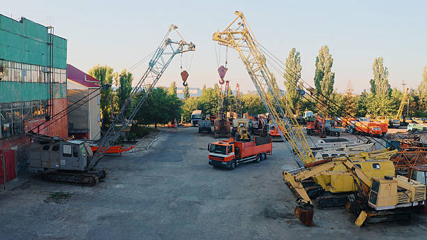 One of the largest lattice boom crawler cranes in the world.