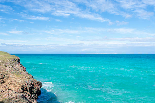 Caribean coastline and tourquoise ocean in Varadero, Cuba