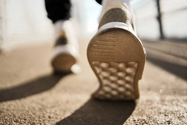 Sport shoes running close-up