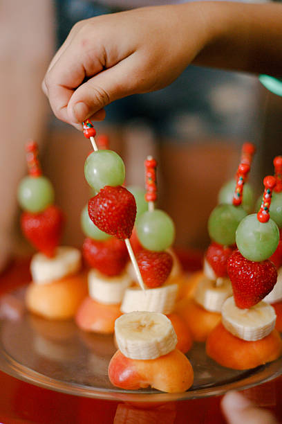 Colorful Fruit Skewers with Fresh Summer Berries