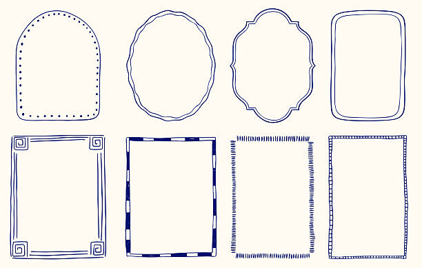 Hand drawn ink vintage Greek frames. Minimalist coquette vector borders in marine sea coastal style. Stamp or letter mark frames for greeting cards, wedding, birthday party, invitations. Sketch line
