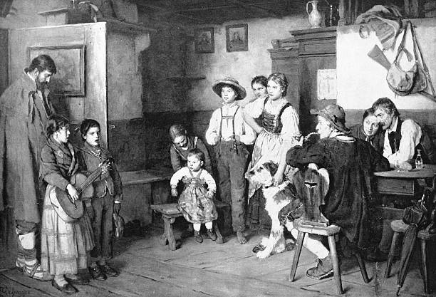 19th Century Painting: Franz Defregger, Tyrolean Minstrels