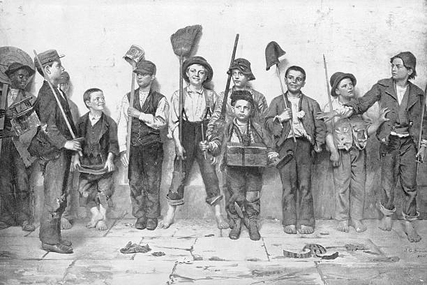 19th Century Painting: J G Brown, On Dress Parade