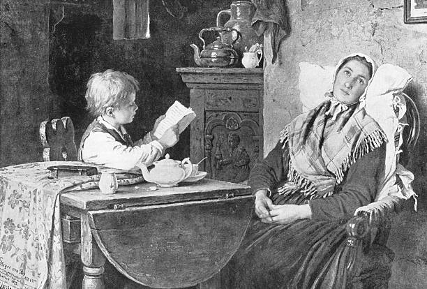 19th Century Painting: Meyer Von Bremen, Home Devotions