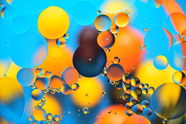 background of colorful balloons close-up selective focus