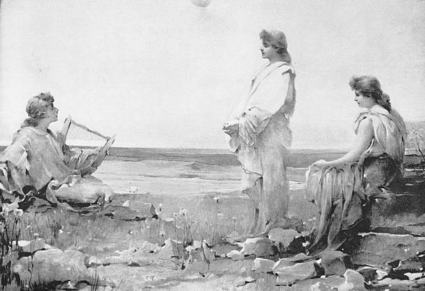 19th Century Painting: F Zmurki, Evening Song