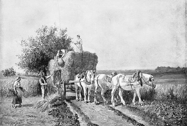 istock 19th Century Painting: Jules Jacques Veyrassat, The LAst Load 2262127506