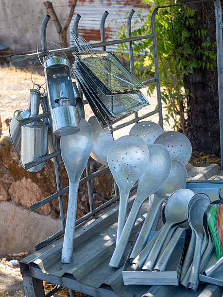 Rustic Aluminum Kitchen Utensil Collection