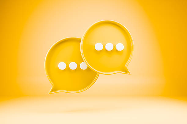 Bright 3d messaging icons for apps and customer service.