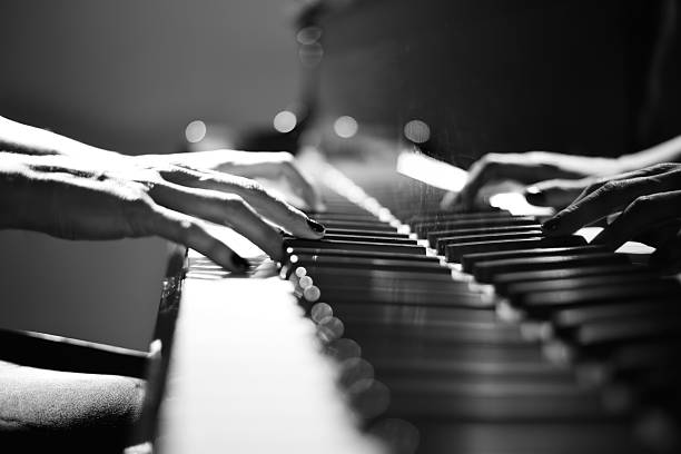 Woman playing piano