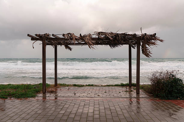 a window opening to the sea