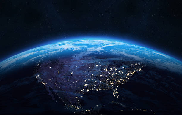 istock Nightly Earth planet. North America. 2262376538