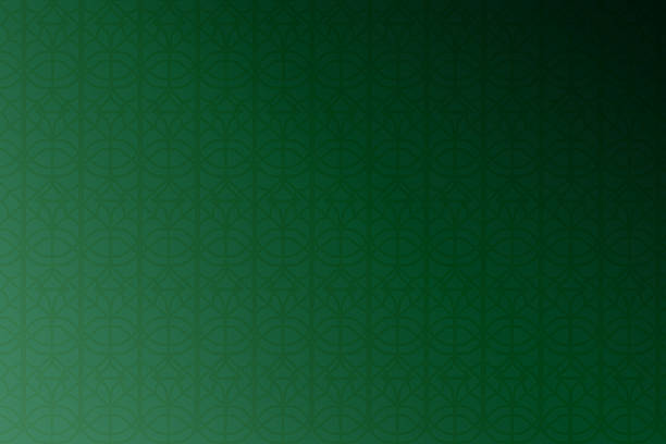 An elegant dark green background featuring a traditional Islamic geometric pattern and a soft gradient, perfect copy space for Ramadan, Eid Mubarak, and religious greeting card designs