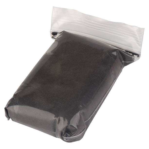 istock Color black modeling clay  clear plastic isolated on white background 2262437599