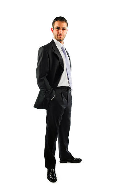 Businessman on white background