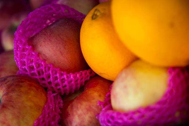 Local produce on display at the local market