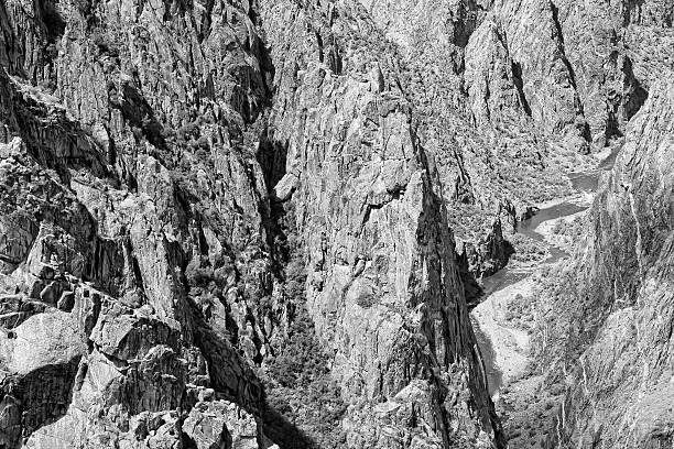 Black Canyon of the Gunnison National Park in Colorado, USA. 600 meters deep gorge.