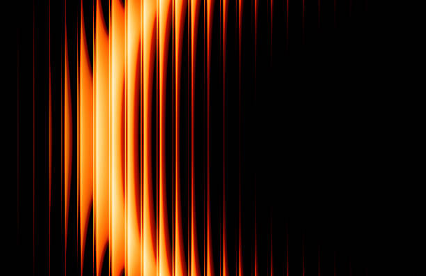 Vector futuristic gradient pattern with glowing lines blending smooth and warm, vibrant colors.