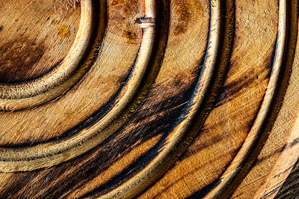 Sperm Whale tooth isolated on black background, ivory souvenirs commonly puchased from Cheyne Beach Whaling Station before its close in 1978. Albany Western Australia.