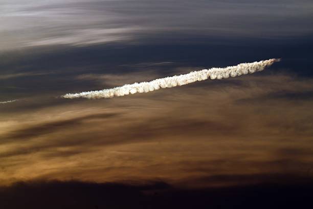 Rocket takes off on the red planet Mars. Spaceship re-launch up. Space wallpaper