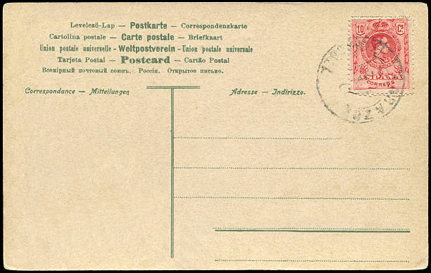 Vintage postcard sent from Tarazona in Spain in 1900s, a very good background for any usage of the historic postcard communications.