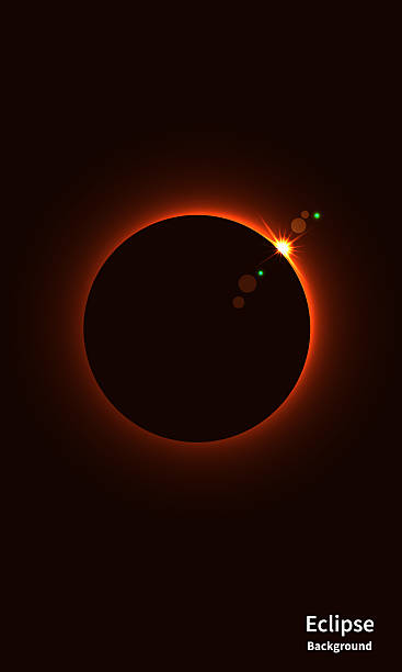 ilustraciones, imágenes clip art, dibujos animados e iconos de stock de fondo de ilustración de eclipse solar. ilustración vectorial de eclipse solar total. - eclipse solar