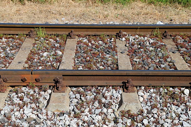 Railway Track Detail Photo