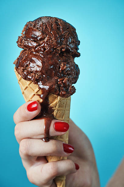 Chocolate Ice Cream in a Cone