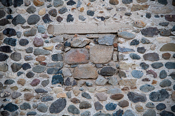 Old stone wall in Gardiner, Montana, USA