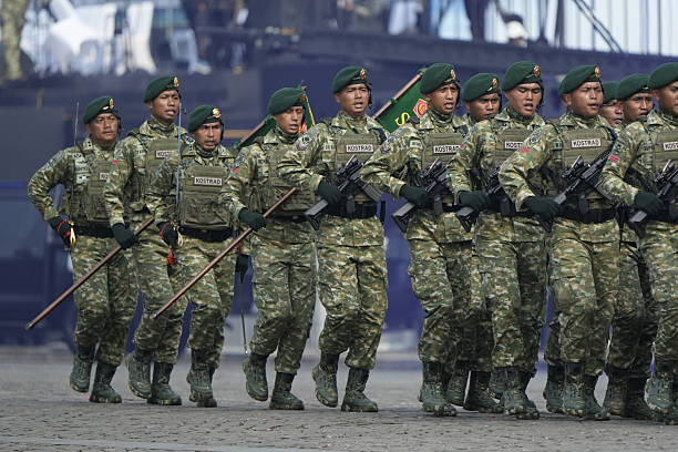 The 79th TNI Anniversary was held at the National Monument in Jakarta, October 5, 2024. Many attractions were presented including parachuting, a parade of Army, Navy and Air Force troops, drone attractions, a parade of combat vehicles and fighter aircraft attractions. This event was attended by the President of Indonesia Joko Widodo.