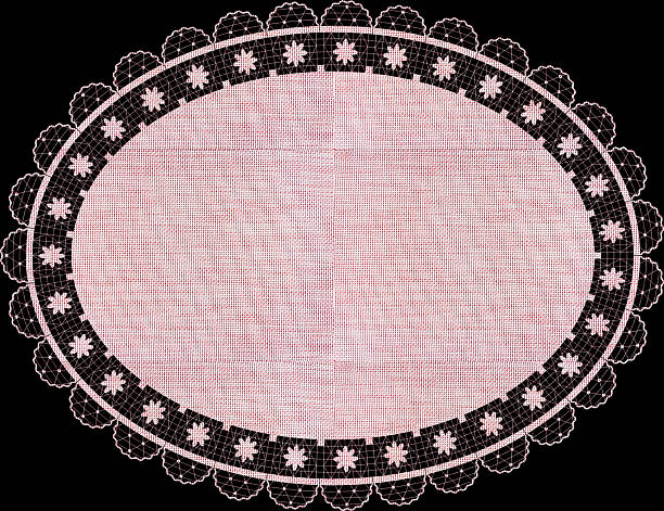 knitting crochet vintage oval round square heart shape