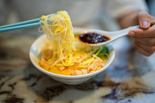 Penang Curry Mee Noodle Soup with Chili Paste
