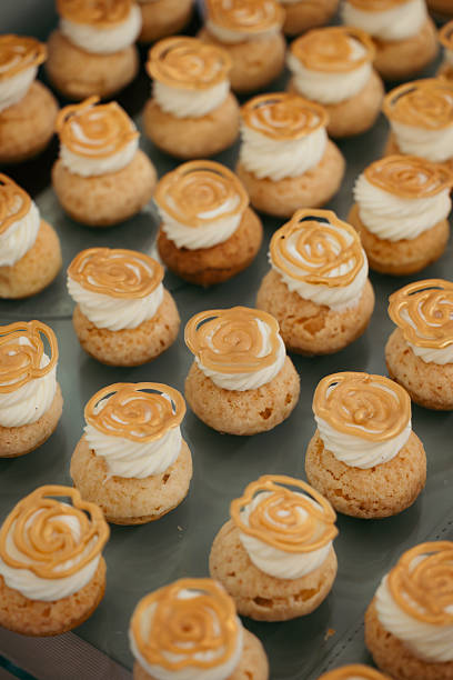 Close-up of cupcakes on table