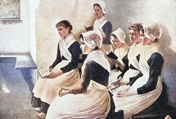 19th Century Painting: Theodore Grust, The Confirmation Lesson