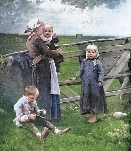 19th Century Painting: Hugo Salmson, At The Pasture Gate