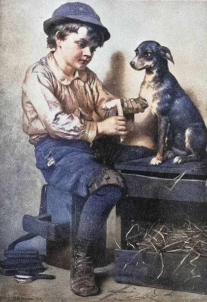 19th Century Painting: J G Brown, The Young Surgeon