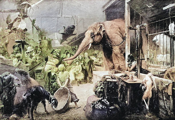 19th Century Painting: Paul Meyerheim, The Menagerie
