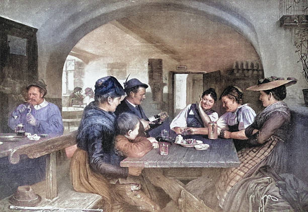 19th Century Painting: T Kleehaas, Look out - It's going to pop!