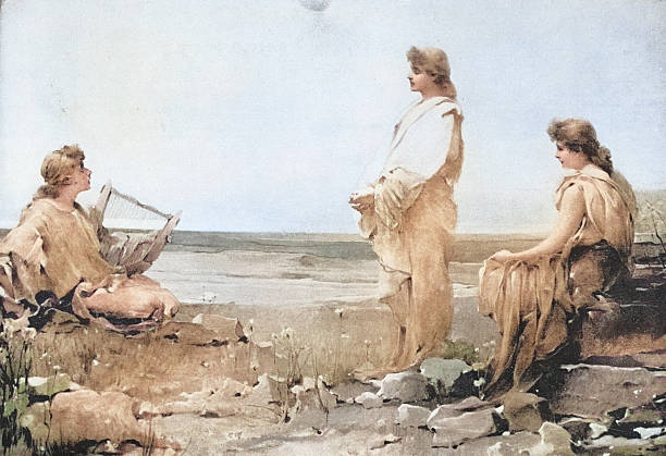 19th Century Painting: F Zmurki, Evening Song
