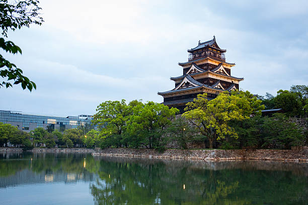 Castle in Hiroshima, Japan.Was rebuilt after the Second World War.Is called also as Carp Castle.April 25th 2019