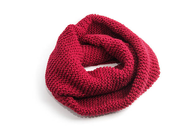 Scarf isolated on white background.Scarf top view .