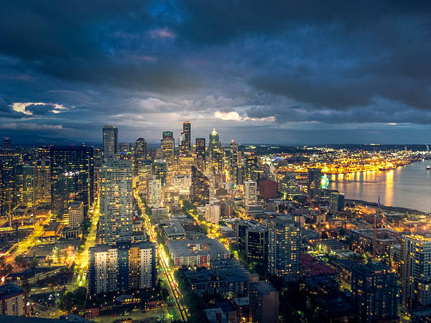 View of Seattle, Washington from Above.