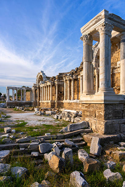 Monumental Fountain (Nymphaeum) in ancient Side, Antalya