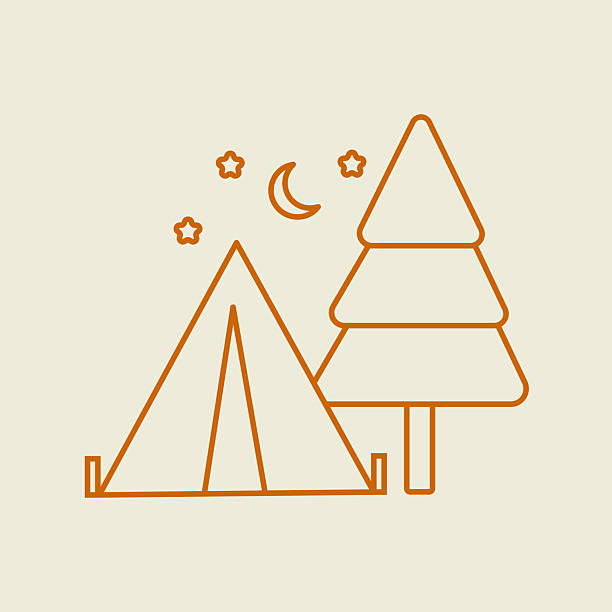 Camp Tent Icon Vector Design