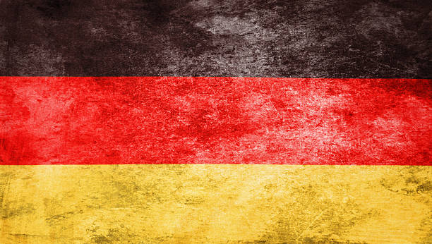 Flag of Germany with old texture.