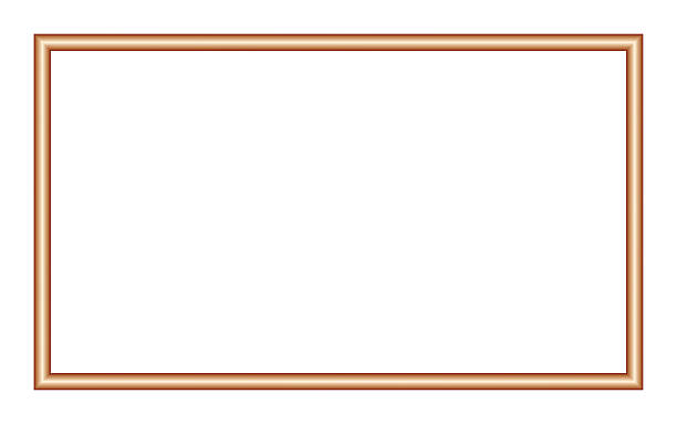 Elegant rectangular gold frame with subtle gradient and shadow effect, creating a refined decorative border with large central copy space. Ideal for certificates, awards, invitations, announcements, and luxury themed designs.