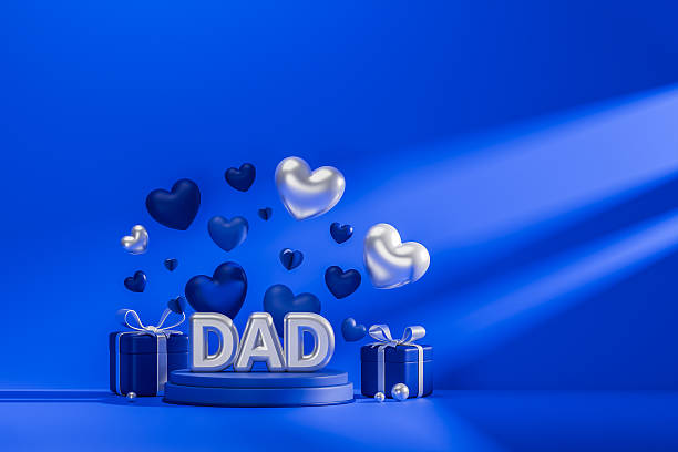 3D render of a celebration platform for Father Day events.