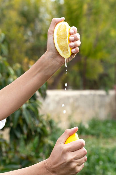 Squeezing Fresh Lemon Juice