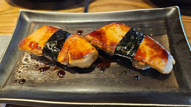 Foie Gras Sushi Nigiri with Teriyaki Glaze