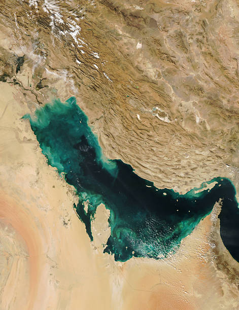 Persian Gulf and Middle East, satellite view of Earth. Elements of this image furnished by NASA.